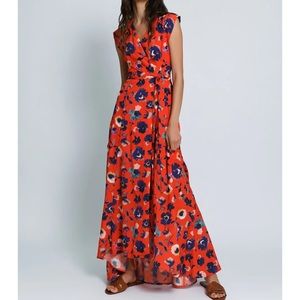 Floral wrap dress